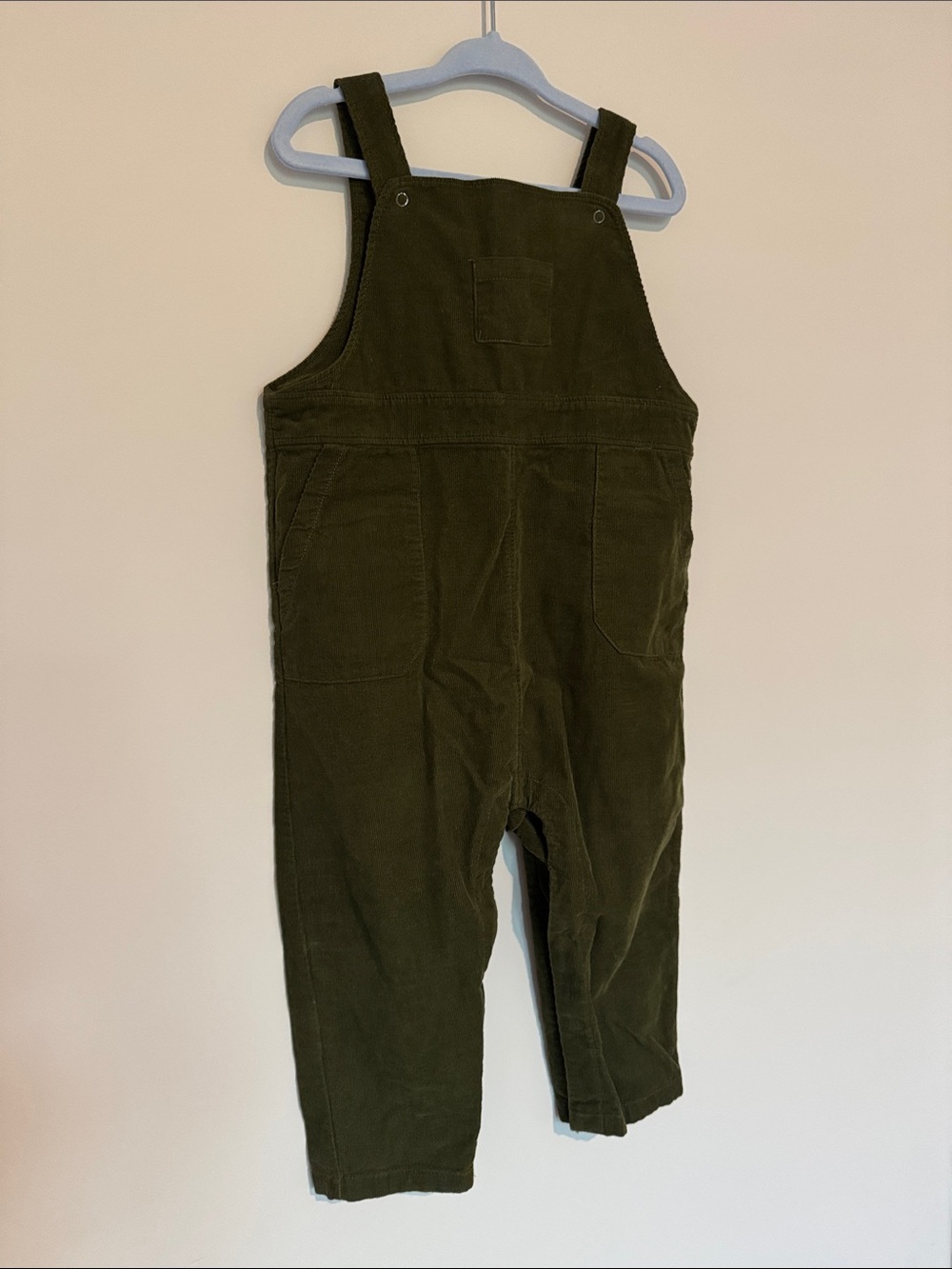 Angel Dear Olive Green Corduroy Kids Overalls 18-24 months